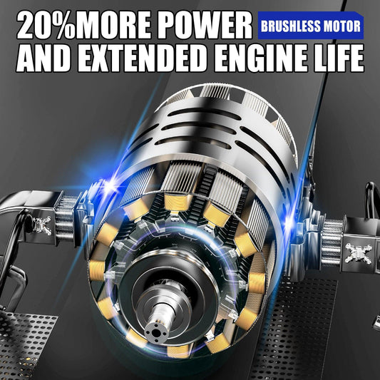 Wild Badger 40V 20 in Cordless Electric Snow Blower with 2 Pcs 4.0Ah Battery & Led Headlight - WILD BADGER POWER