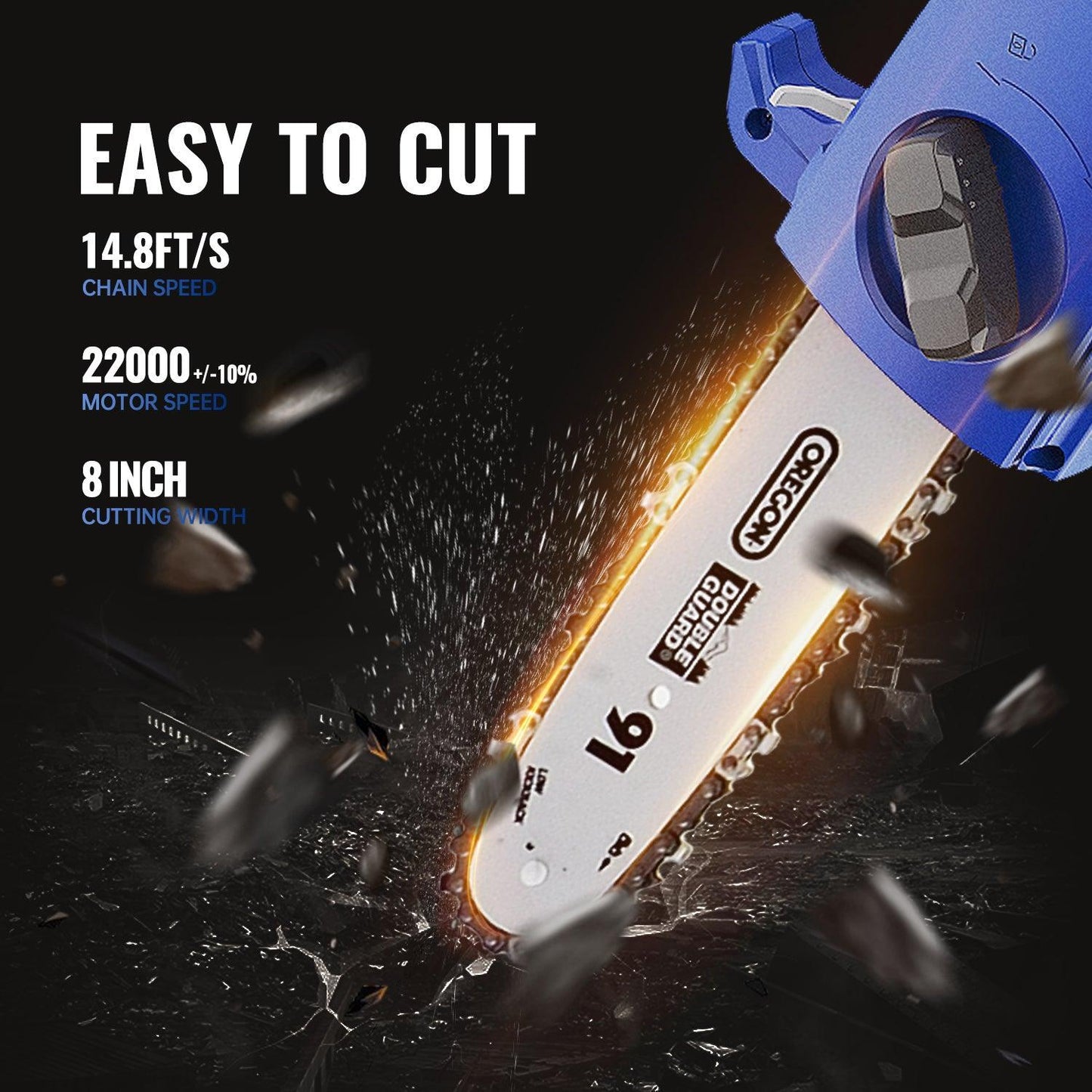 20V 12" Cordless Electric Brushless Chainsaw & 20V Cordless Pole Saw Combo Kit - WILD BADGER POWER