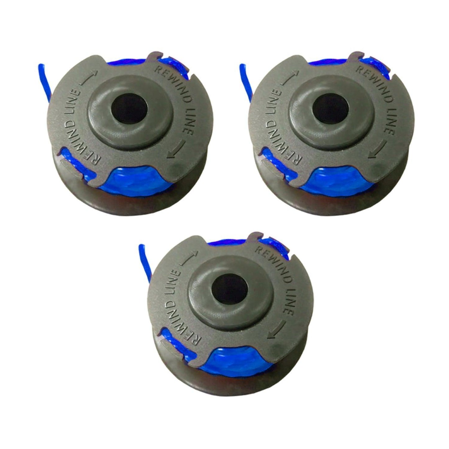 WILD BADGER POWER Replacement 0.065 Line Auto-Feed Spool for 20 Volt String Trimmers (3 Pack) - WILD BADGER POWER