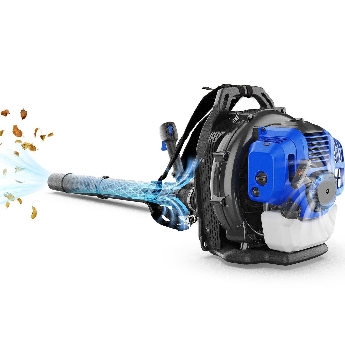 52cc Higher Fuel Efficiency Weed Wacker Gas Powered 3-in-1 String Trimmer & 53cc Leaf Blower Backpack Gas Powered Combo Kit - WILD BADGER POWER