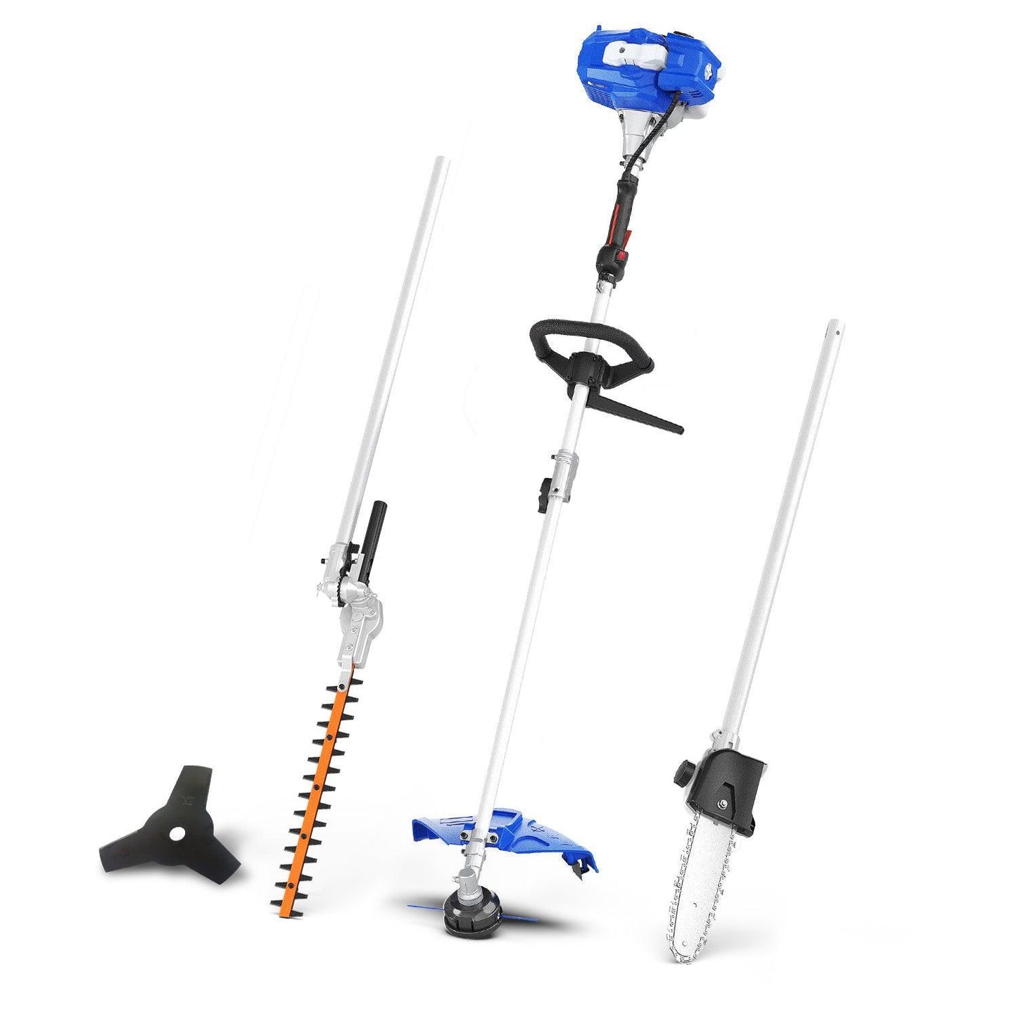 26cc Weed Wacker Gas Powered 4-in-1 String Trimmer & 26cc Leaf Blower l Strong Air Flow for Leaf Sand Gravel Snow Leaf Blower Combo Kit - WILD BADGER POWER