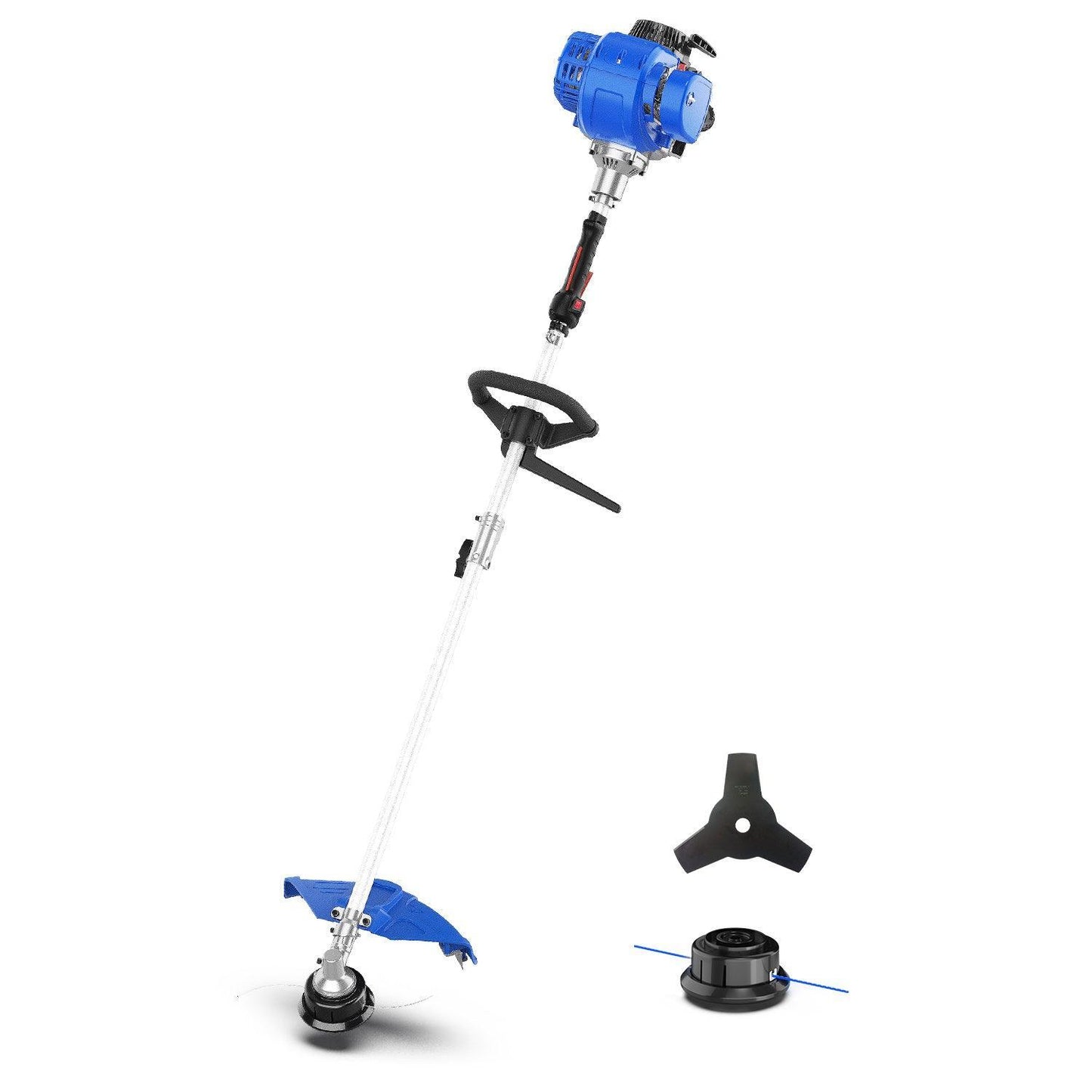 31cc 4-Cycle Gas Weed Wacker l String Trimmer 2-in-1 Yard Care System & 31cc Sidewalk Edger Lawn Tool Gas Powered & Portable Backpack 43cc Lightable Gas Powered Combo Kit - WILD BADGER POWER