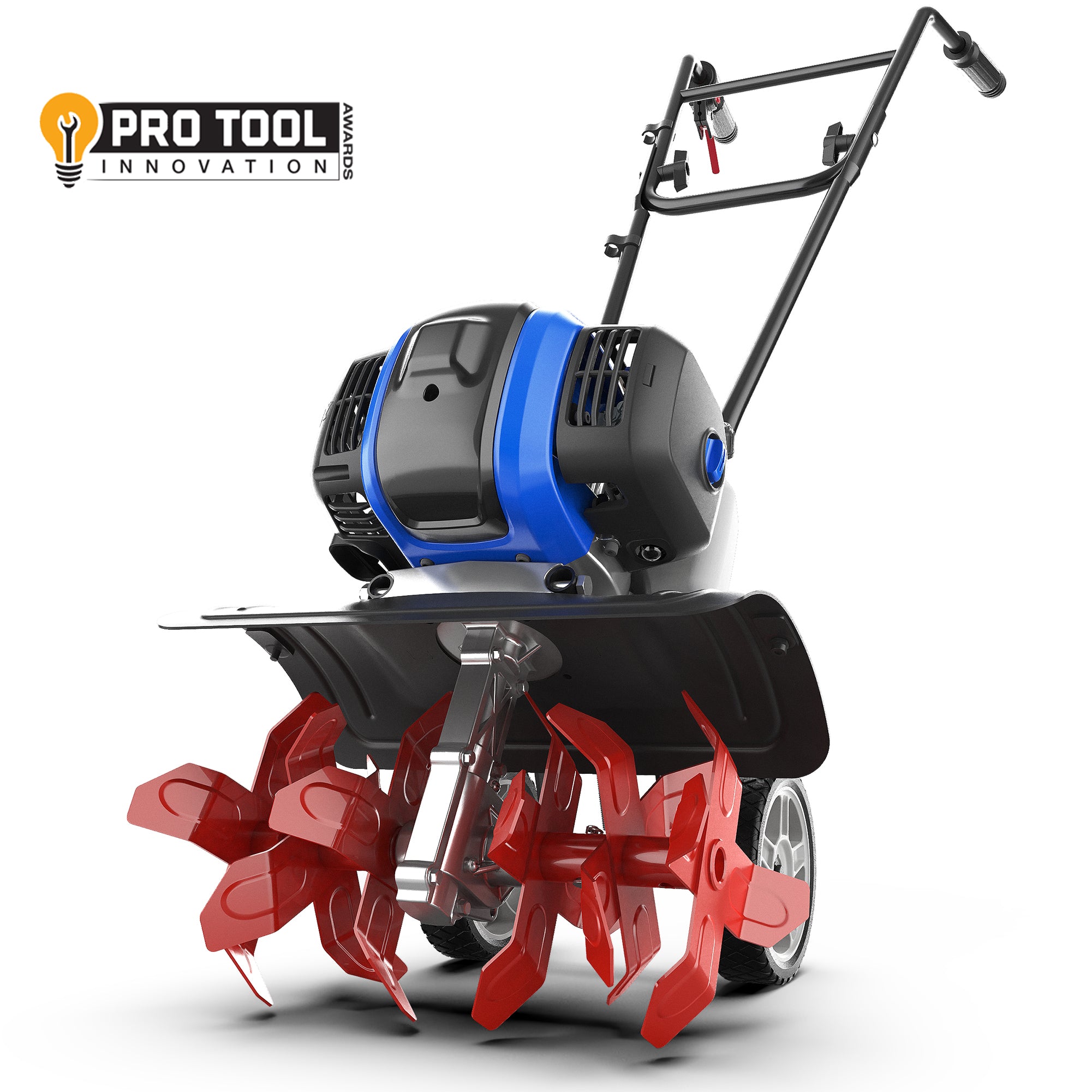 gasoline backpack mini power tiller Wild Badger 53cc Garden Tiller Mini Cultivator Powerful Liftable Booster Rod Tilling Tool– WILD BADGER POWER