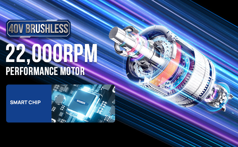 Powerful Brushless Motor-With 22000RPM Motor