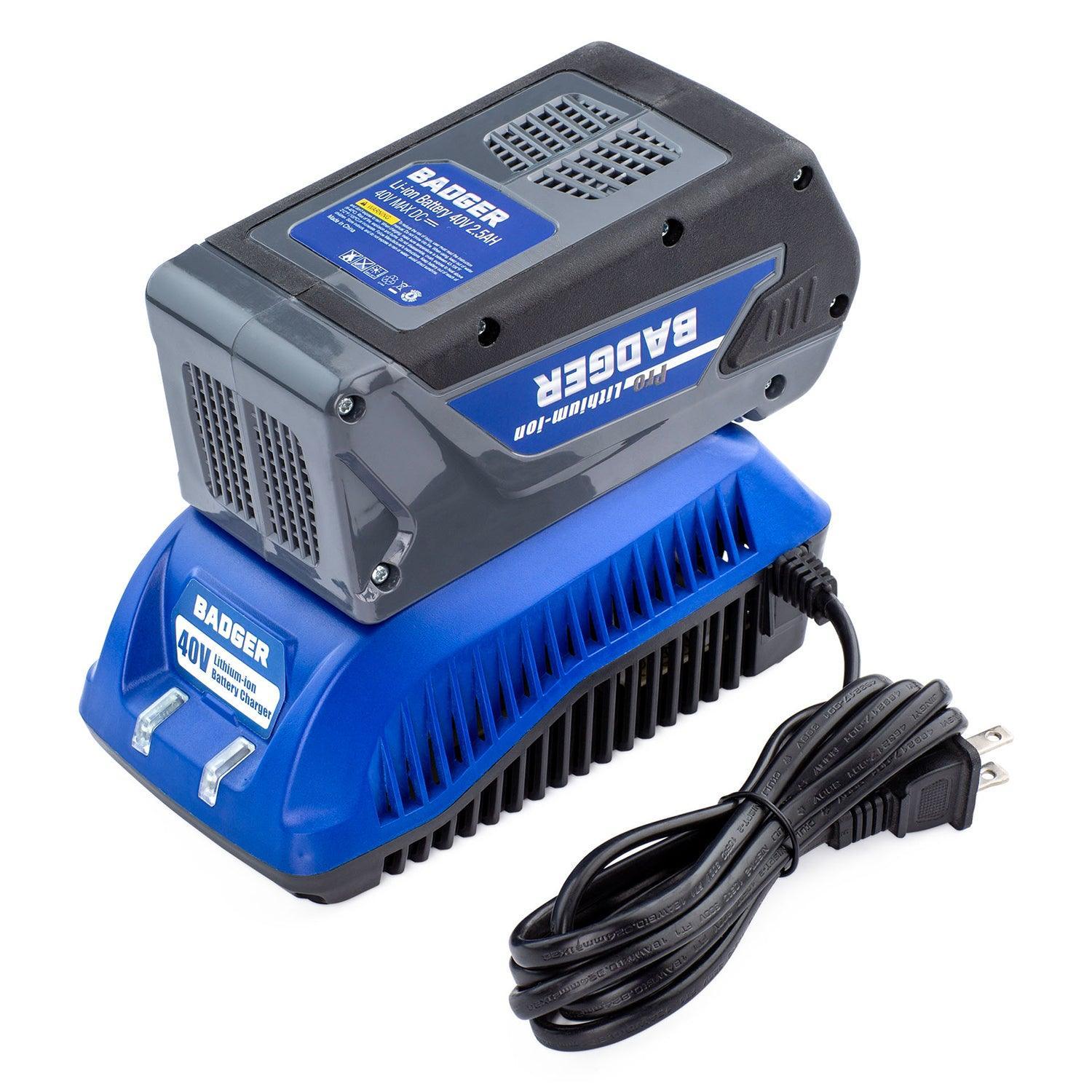 WILD BADGER POWER Charger 40 Volt 2.1A Standard Blue - WILD BADGER POWER