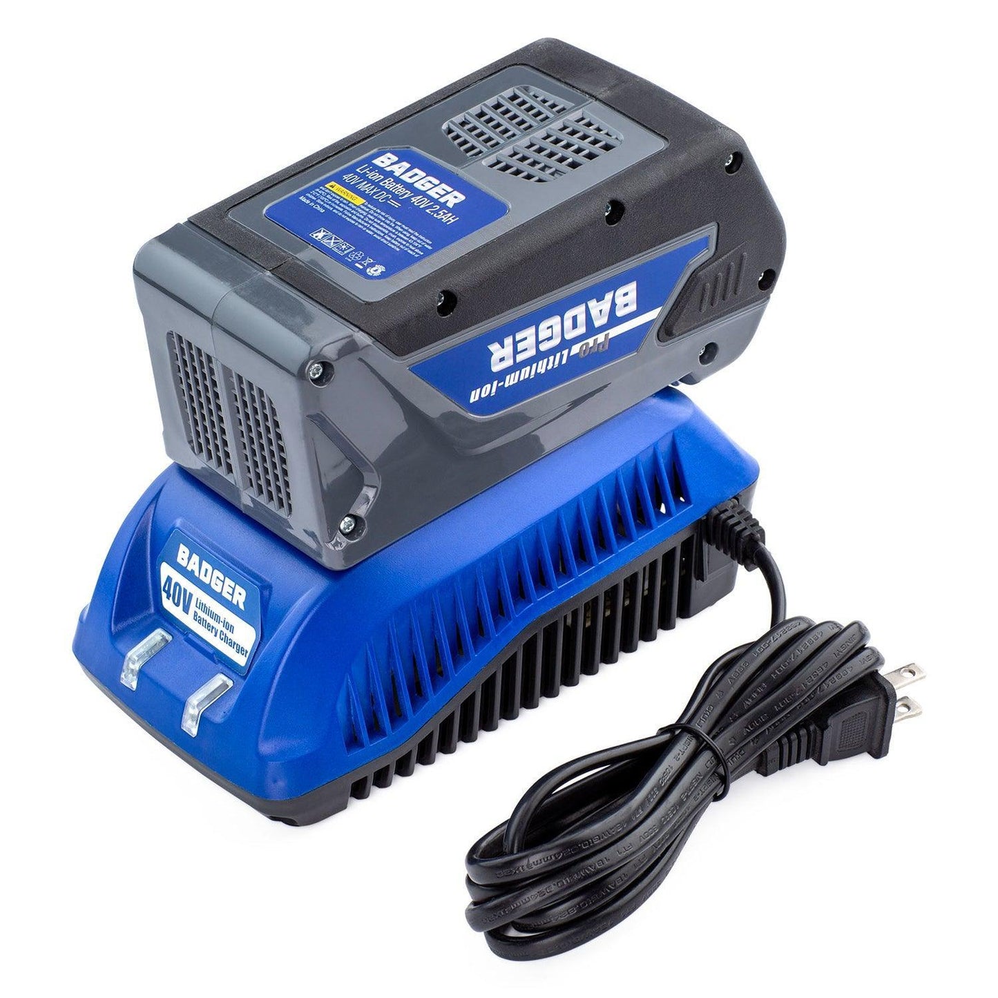 WILD BADGER POWER Charger 40 Volt 2.1A Standard Blue - WILD BADGER POWER