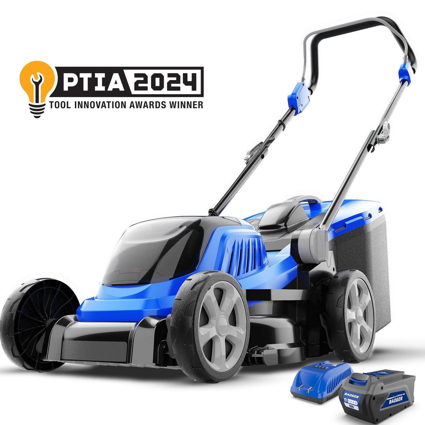 40V Electric Weed Eater & Leaf Blower & 40V 18 in Cordless Brushless Lawn Mower Combo Kit - WILD BADGER POWER