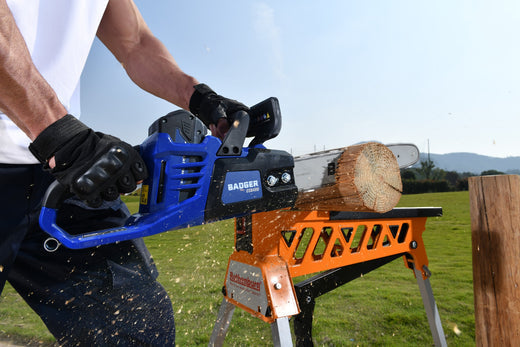 Electric weed eater for trimming weeds in the garden