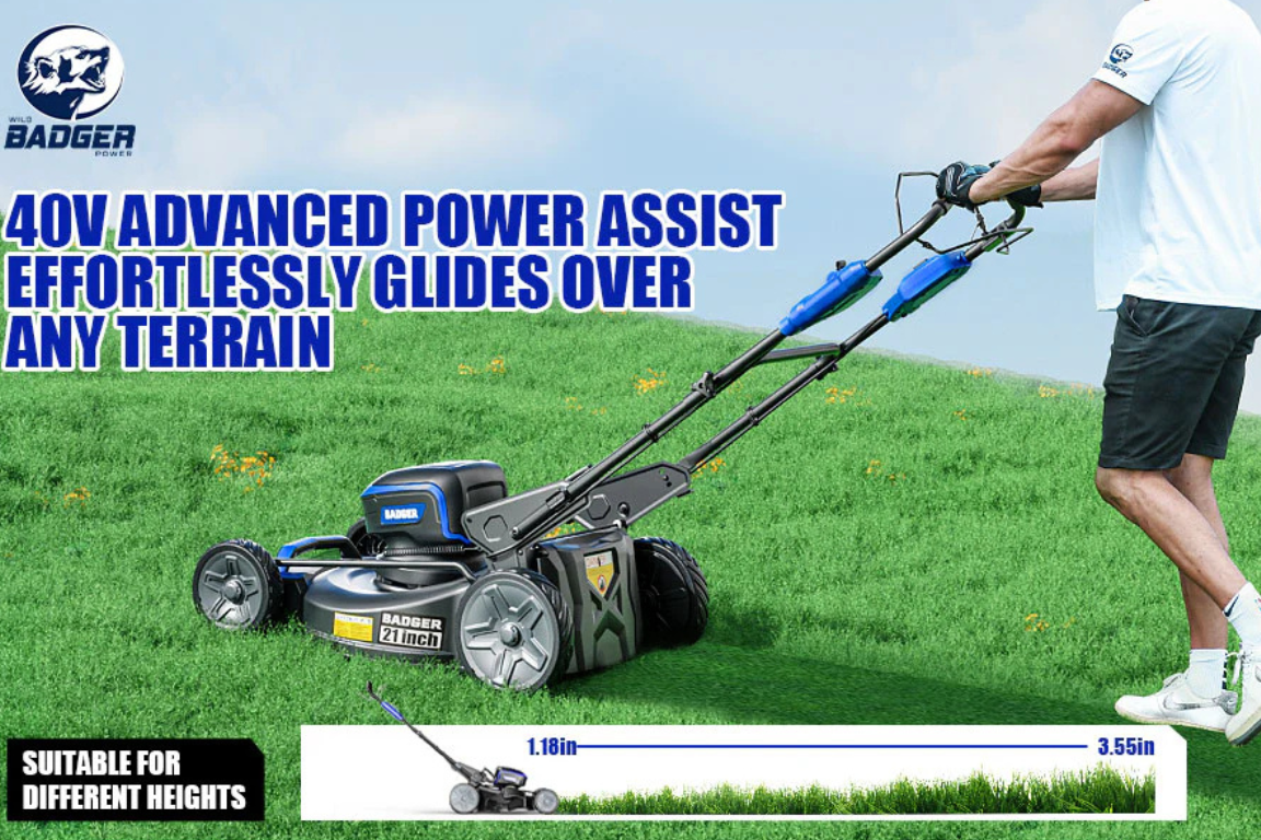 battery powered lawn mowers self propelled