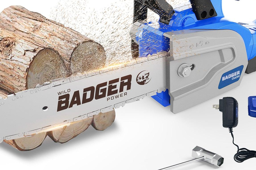 Introducing the Wild Badger Power Cordless Electric Chainsaw - WILD BADGER POWER