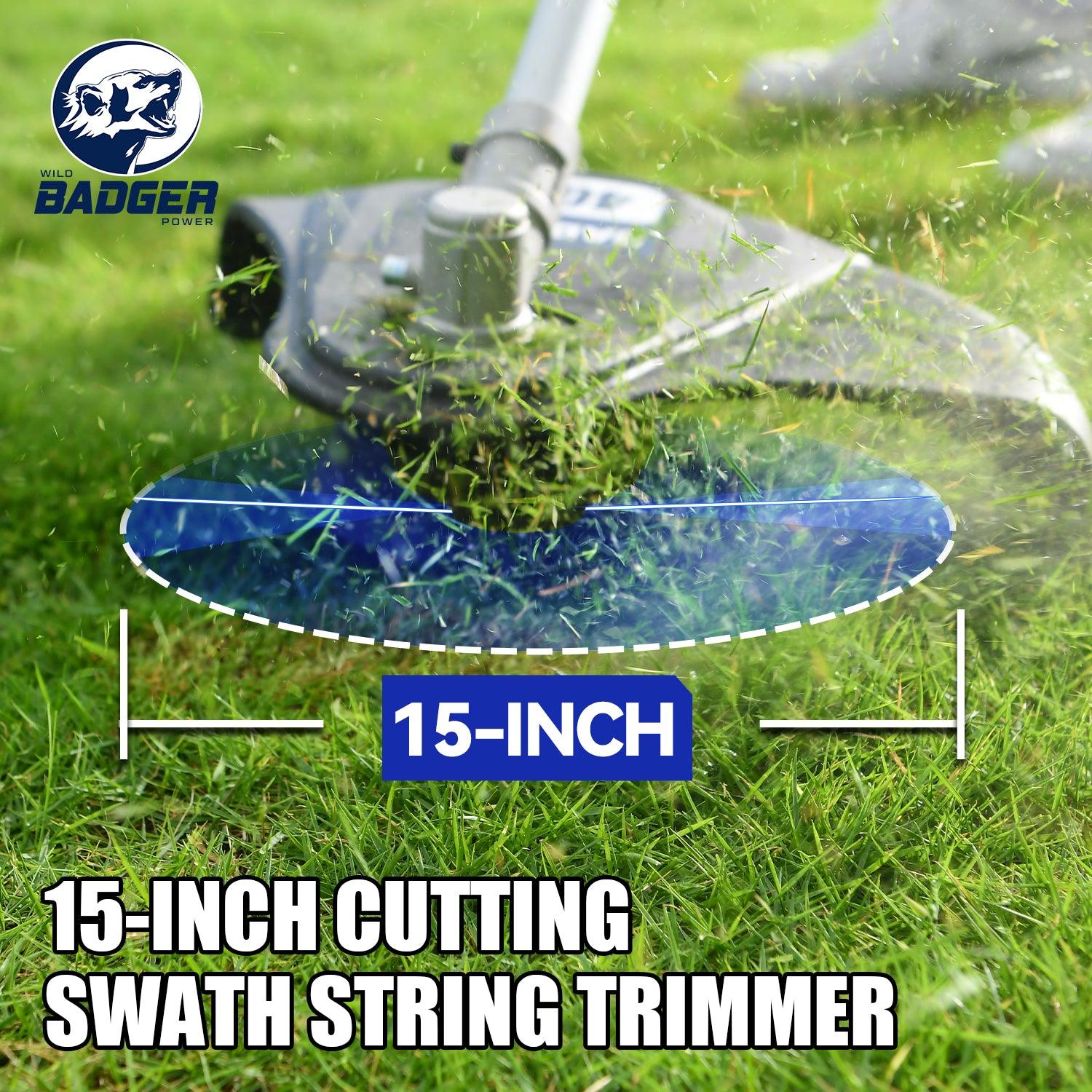 Wild Badger 40V Electric Weed Wacker String Trimmer 4-in-1 Multi Yard Care Tools