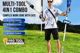 Wild Badger New (20V*2) 40V Electric Weed Wacker String Trimmer 4-in-1 Multi Yard Care Tools