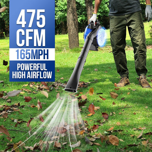 26cc Leaf Blower l Strong Air Flow for Leaf Sand Gravel Snow Leaf Blower - WILD BADGER POWER