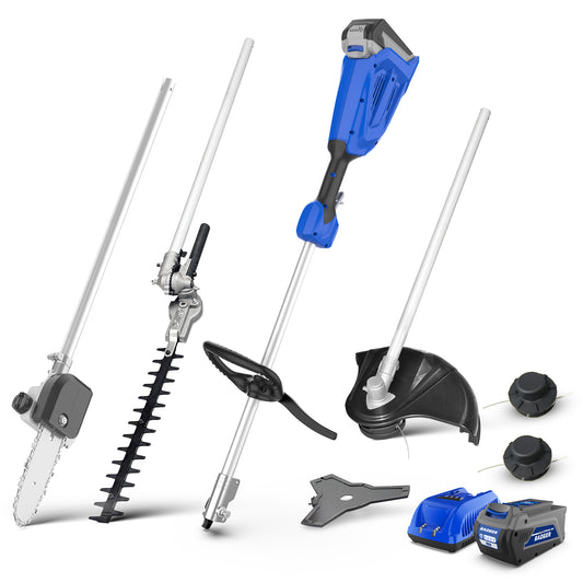 Wild Badger New 40V Electric Brushless Weed Wacker String Trimmer 4-in-1 Multi Yard Care Tools
