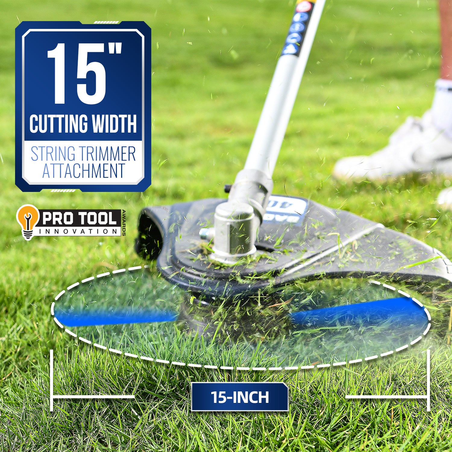 Wild Badger New (20V*2) 40V Electric Weed Wacker String Trimmer 4-in-1 Multi Yard Care Tools