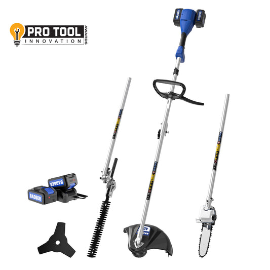 Wild Badger 40V Electric Weed Wacker String Trimmer 4-in-1 Multi Yard Care Tools