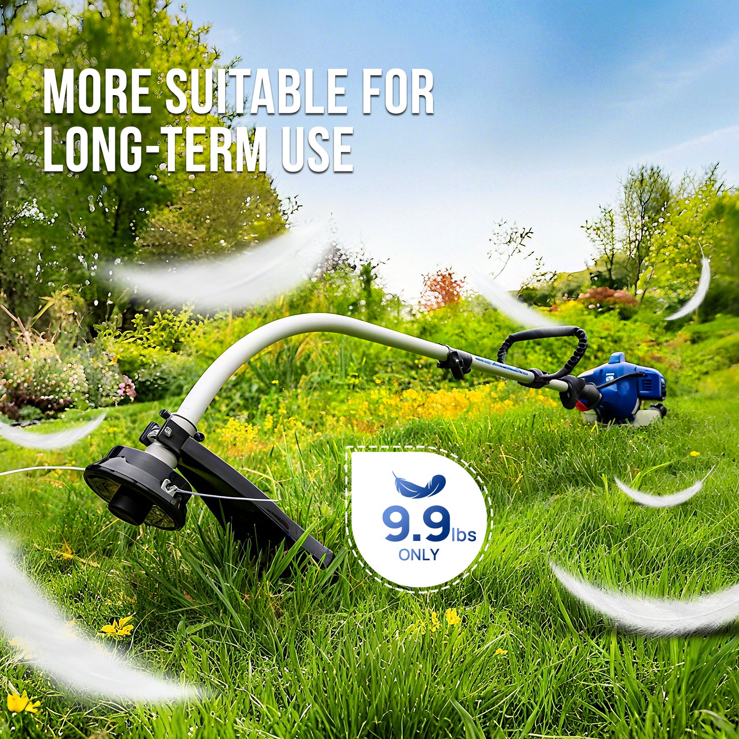 WILD BADGER POWER Curved 26cc Weed Wacker Gas Powered, 2 in 1