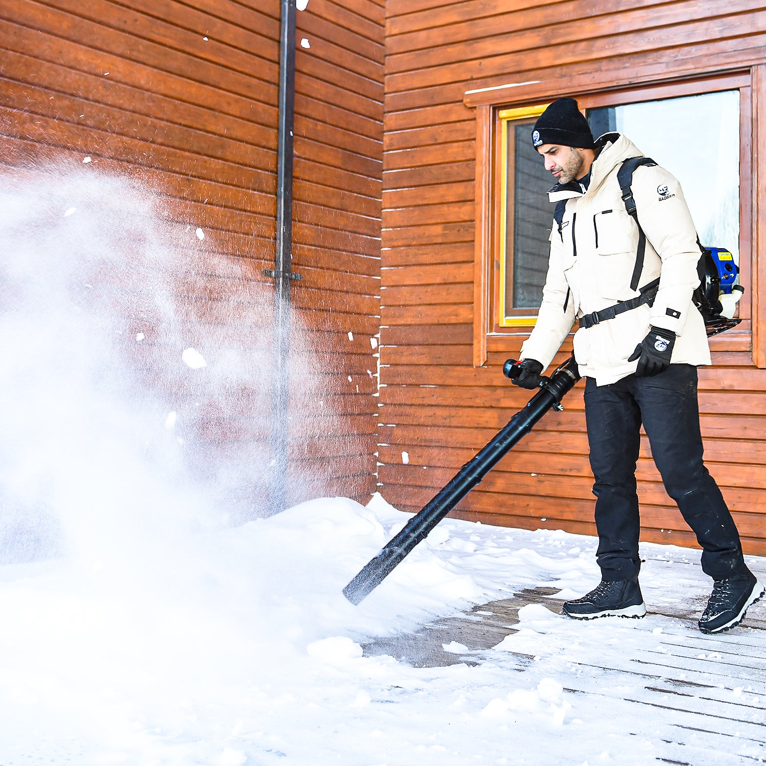 Wild Badger 53cc Leaf Blower Backpack Gas Powered Strong & High