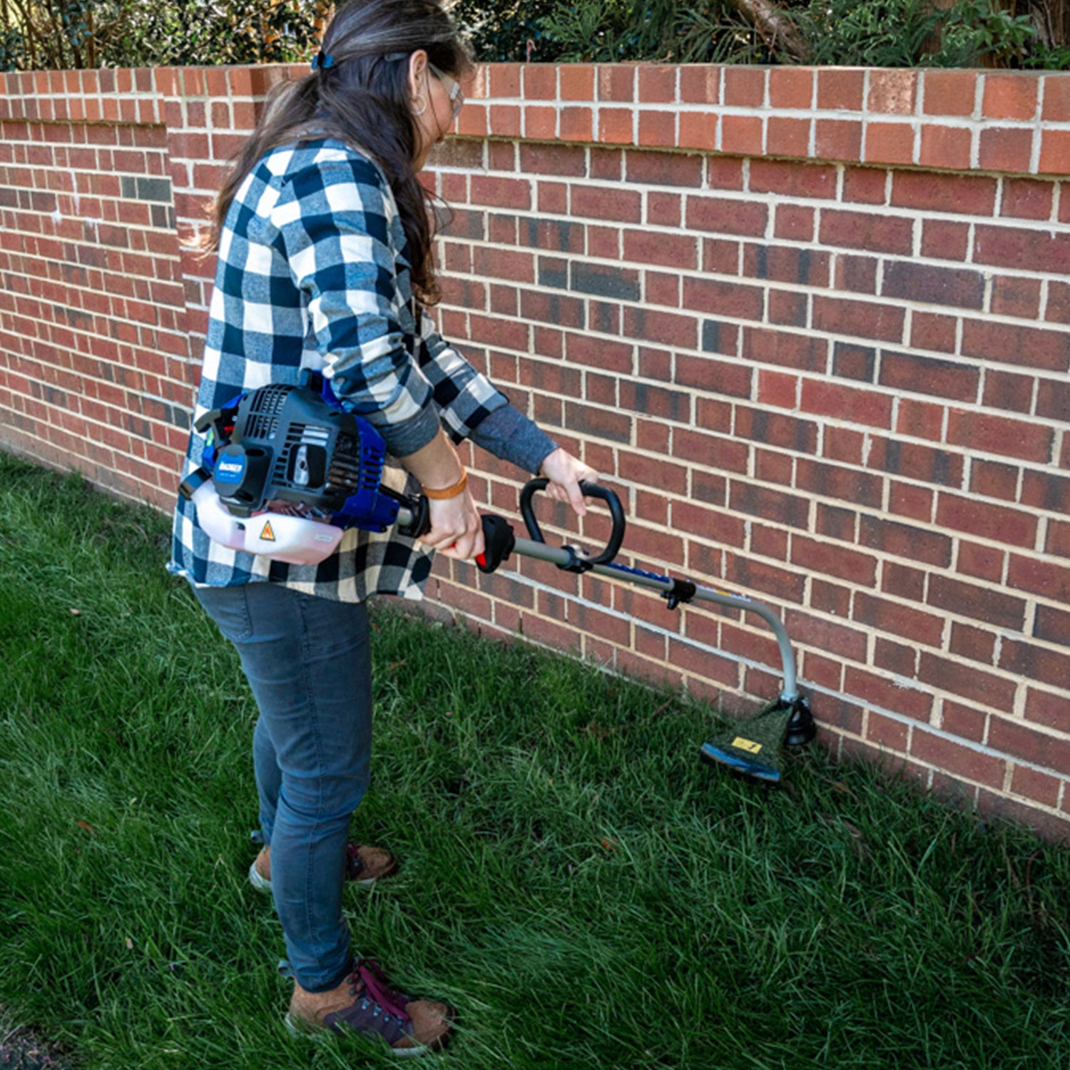 WILD BADGER POWER Curved 26cc Weed Wacker Gas Powered, 2 in 1
