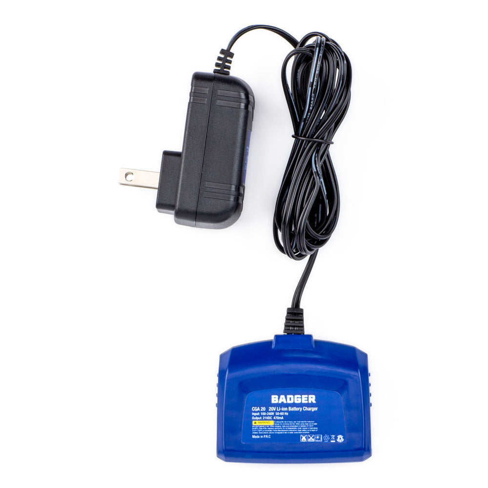 
                  
                    WILD BADGER 20 Volt 1A Clip-on Charger - WILD BADGER POWER
                  
                